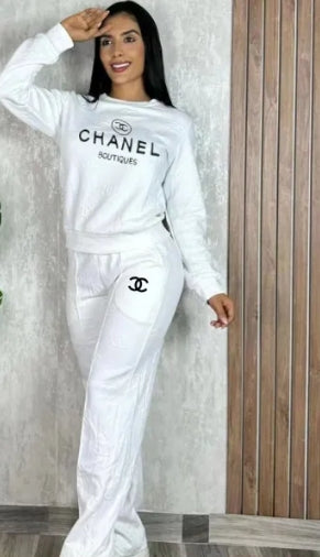 Chanel Sweat Suit 2 Piece Pandora s Closet