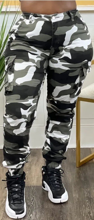 Fashion Camouflage Print Pants